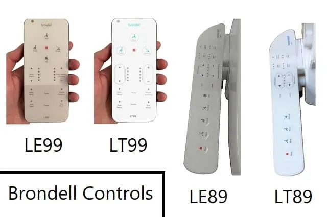 Remotes and side panels across the LE and LT models
