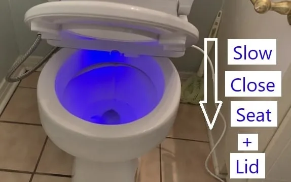 Slow-close seat and lid